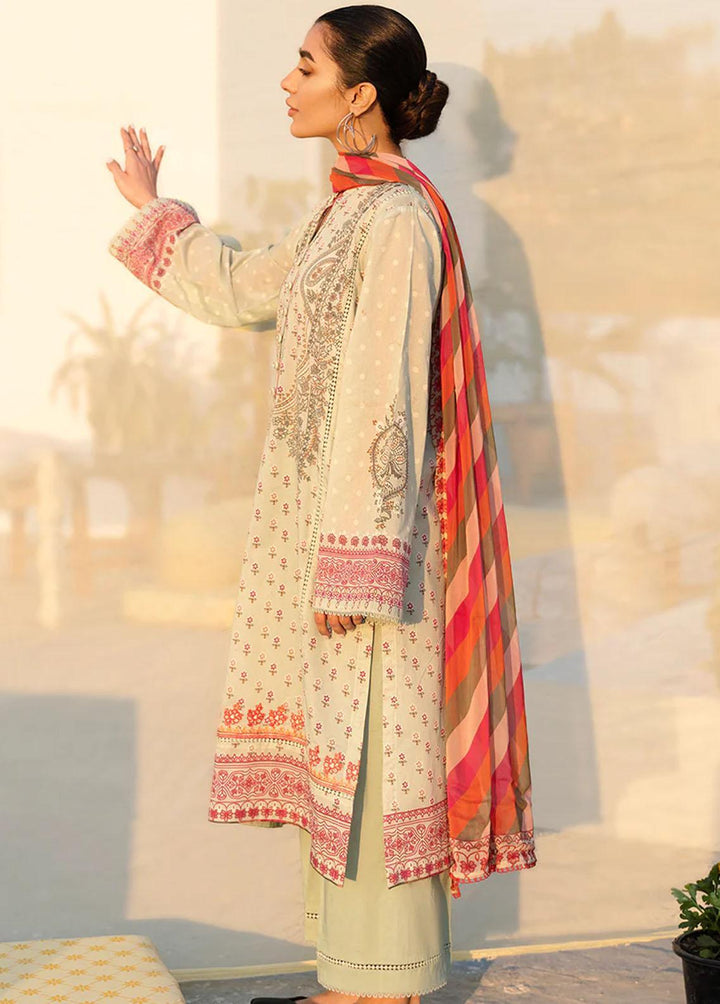 Uraan By Cross Stitch Embroidered Lawn Suits Unstitched 3 Piece CS23U Cashmere Ornate - Premium Collection