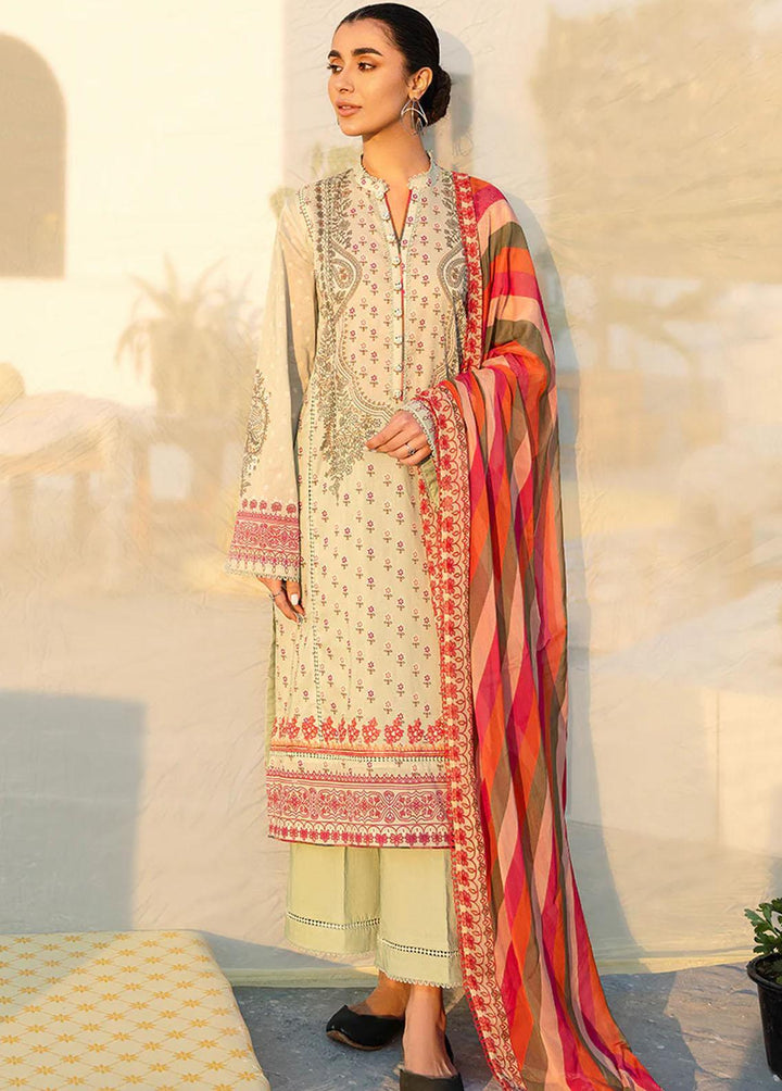 Uraan By Cross Stitch Embroidered Lawn Suits Unstitched 3 Piece CS23U Cashmere Ornate - Premium Collection