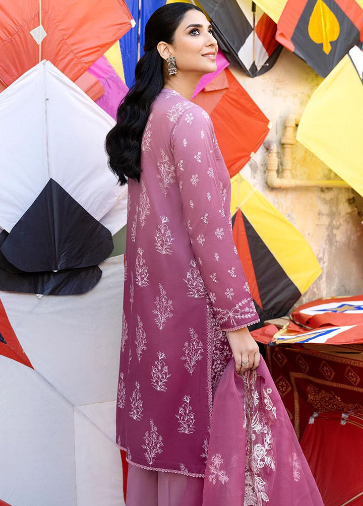 Uraan By Cross Stitch Embroidered Lawn Suits Unstitched 3 Piece CS23U Crystal Aura - Premium Collection