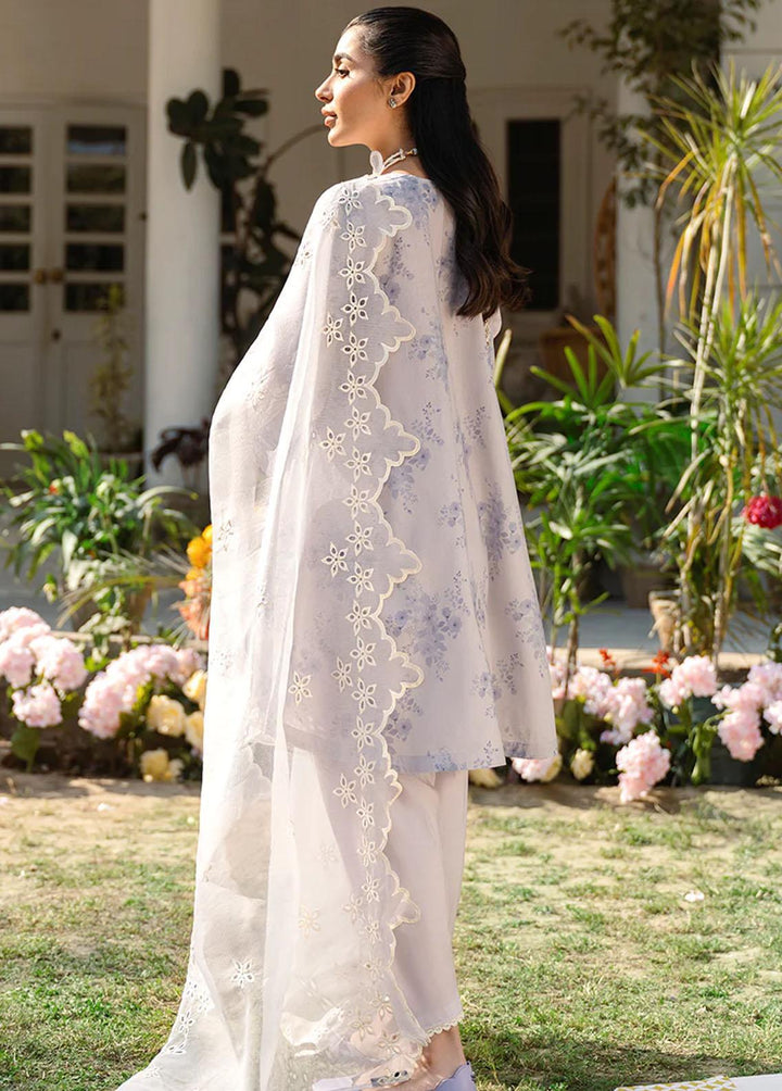 Uraan By Cross Stitch Embroidered Lawn Suits Unstitched 3 Piece CS23U Orchid Ice - Premium Collection