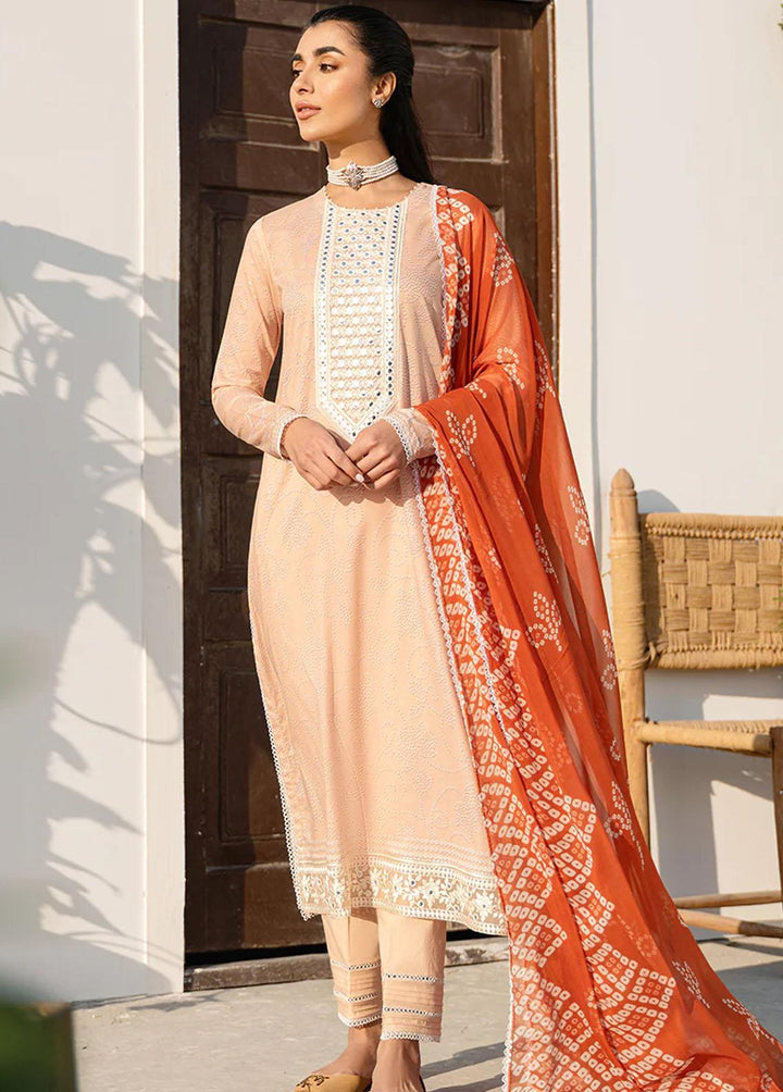 Uraan By Cross Stitch Embroidered Lawn Suits Unstitched 3 Piece CS23U Rusty Beam - Premium Collection