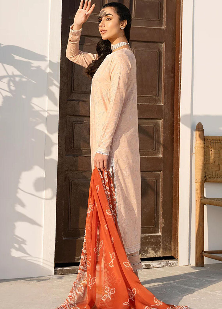 Uraan By Cross Stitch Embroidered Lawn Suits Unstitched 3 Piece CS23U Rusty Beam - Premium Collection