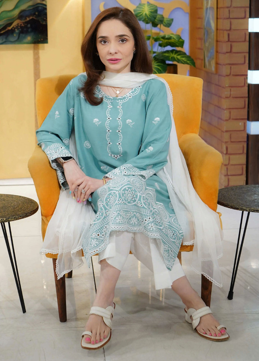 Urban Cut Pret Chikankaari Cotton 2 Piece Suit UC2PC0171