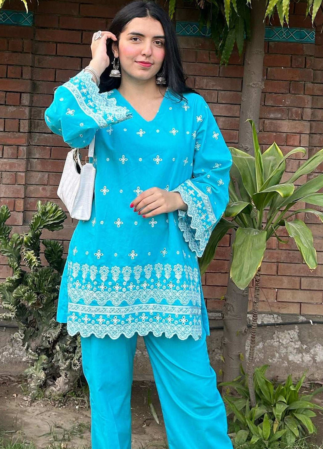 Urban Cut Pret Chikankaari Cotton 2 Piece Suit UC2PC0174