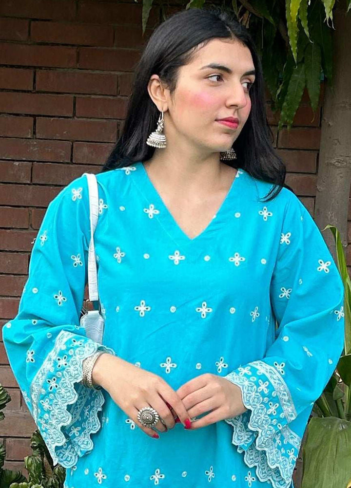 Urban Cut Pret Chikankaari Cotton 2 Piece Suit UC2PC0174