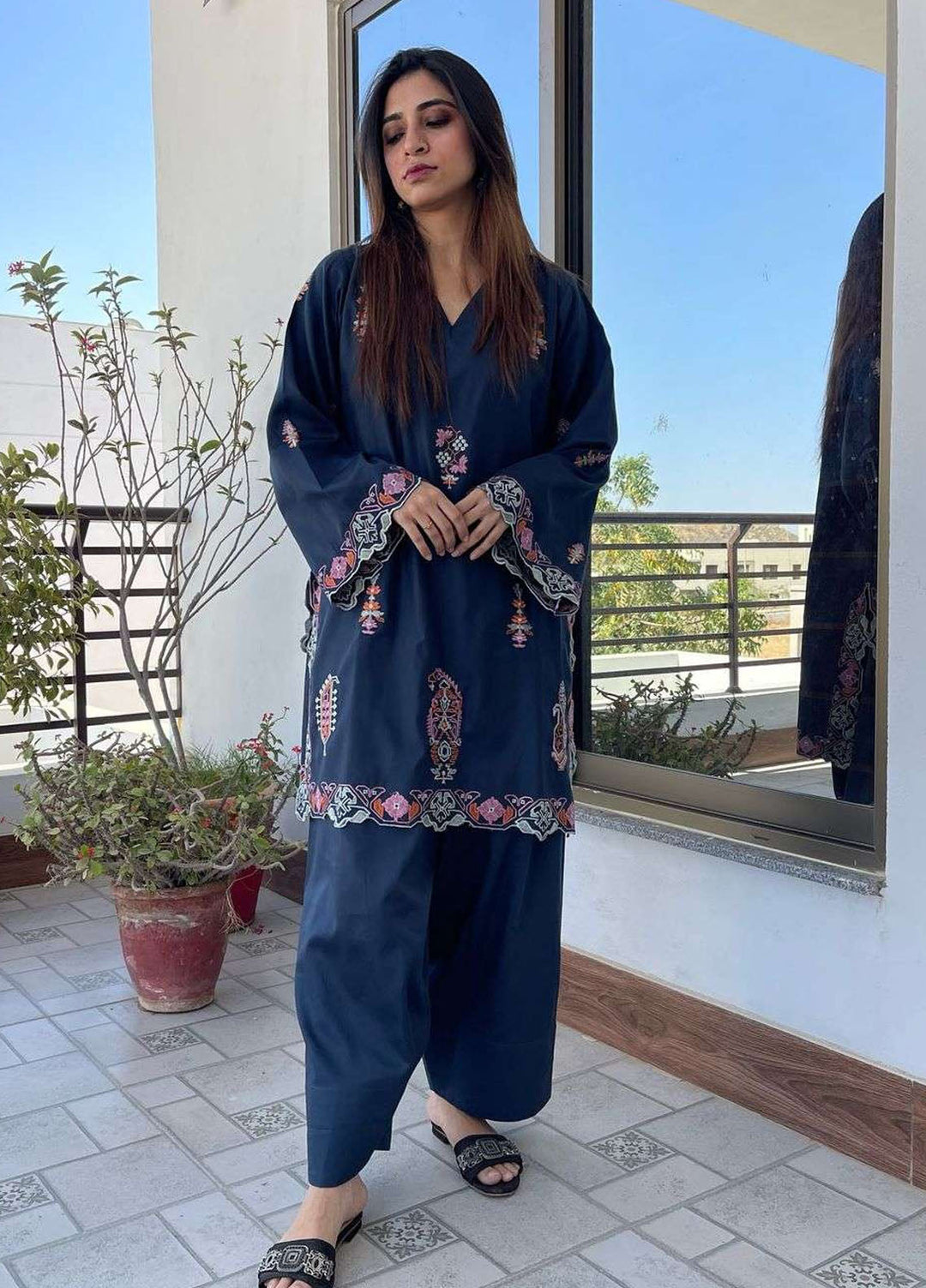 Urban Cut Pret Embroidered Cotton 2 Piece Suit UC2PC0173