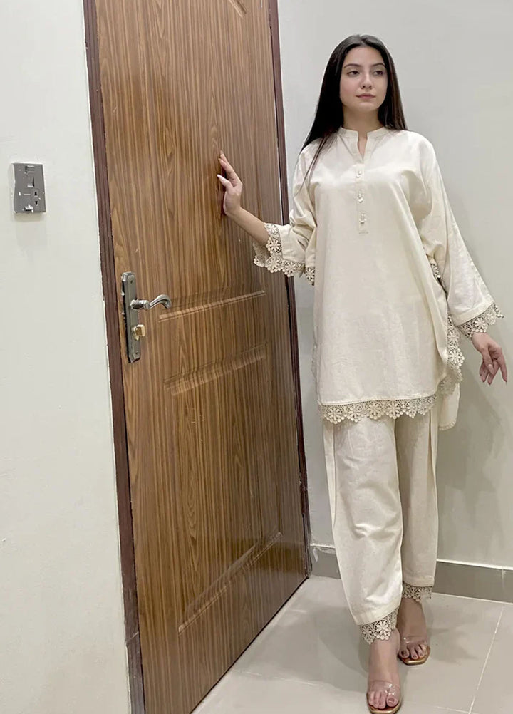 Urban Cut Pret Plain Cotton 2 Piece Suit UC2PE0061