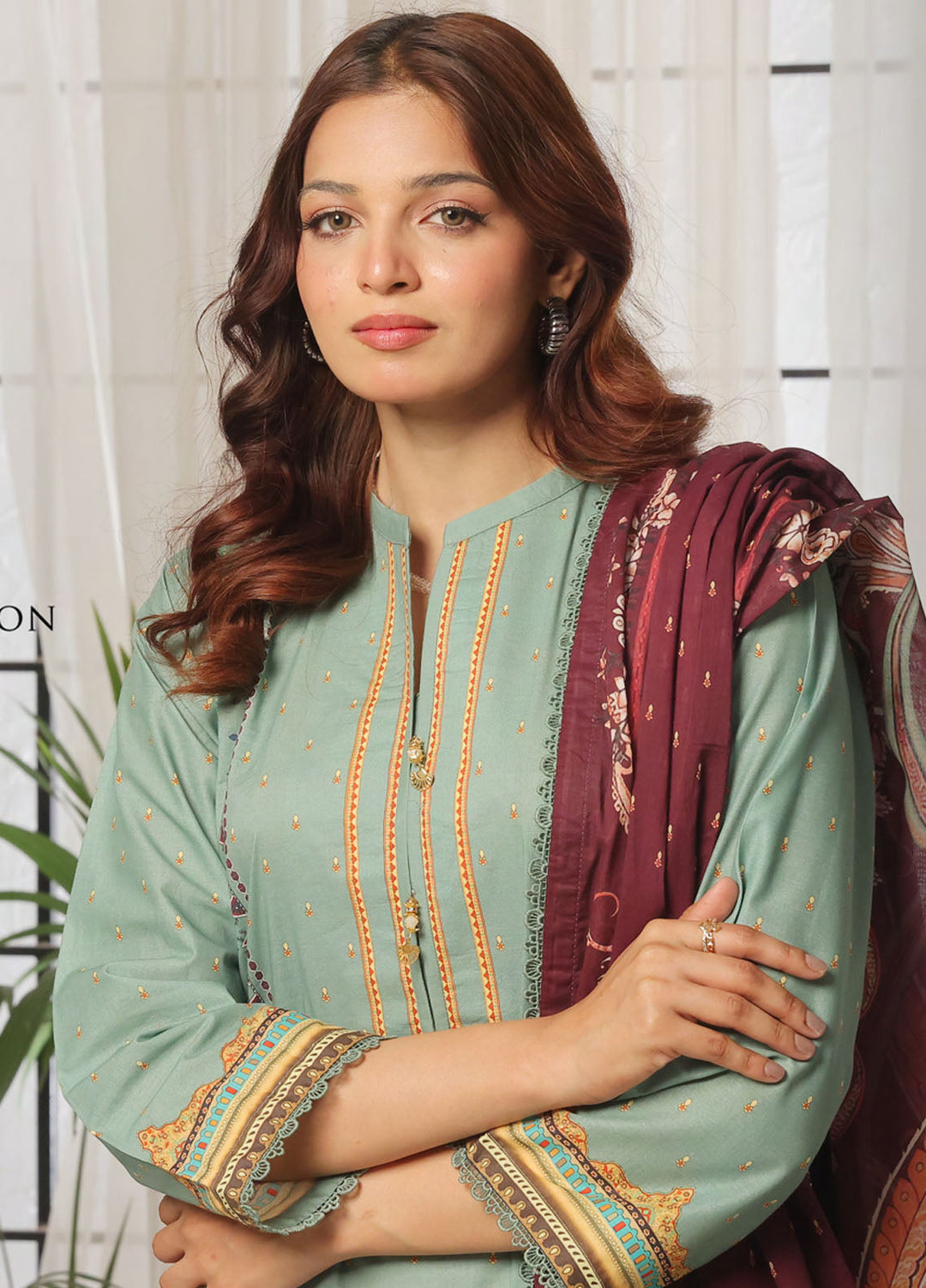 Urbane By Saphron Pret Printed Lawn 3 Piece Suit D-05