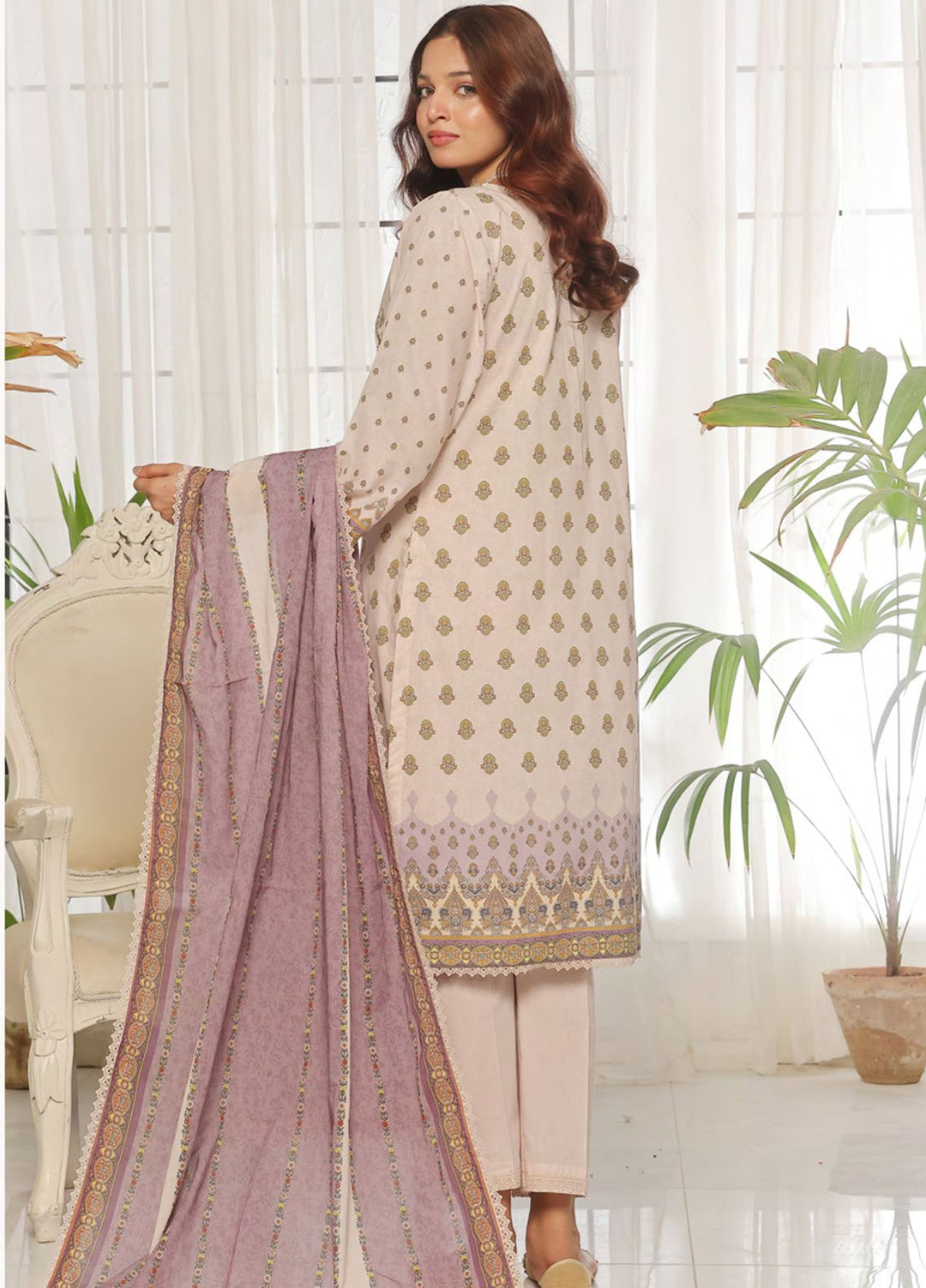 Urbane By Saphron Pret Printed Lawn 3 Piece Suit D-06