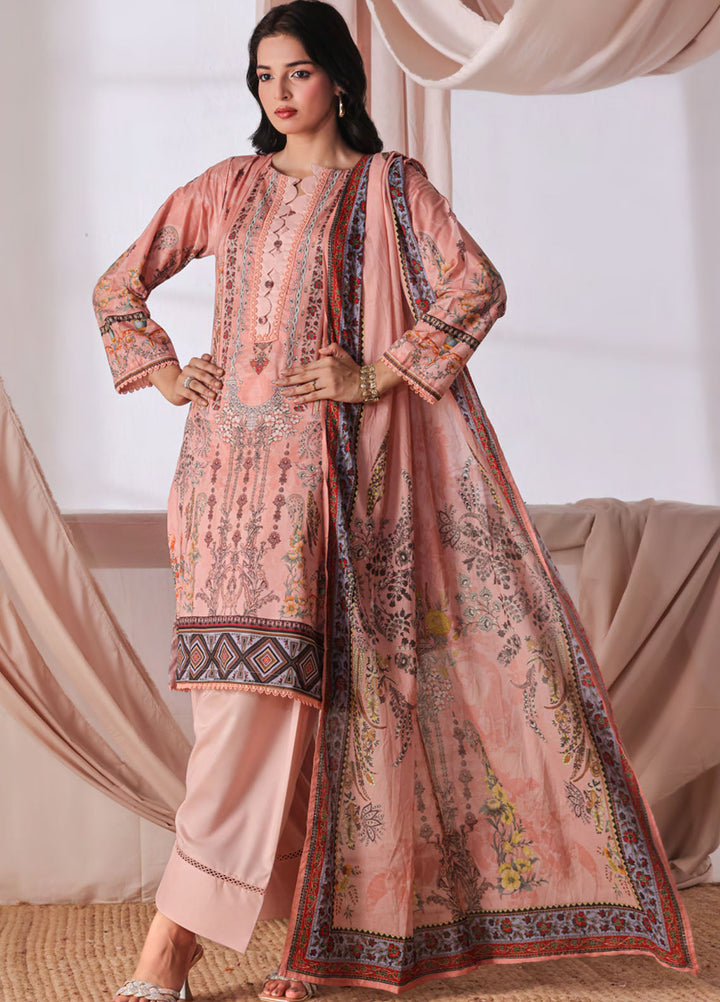 Urbane By Saphron Pret Printed Lawn 3 Piece Suit D-07
