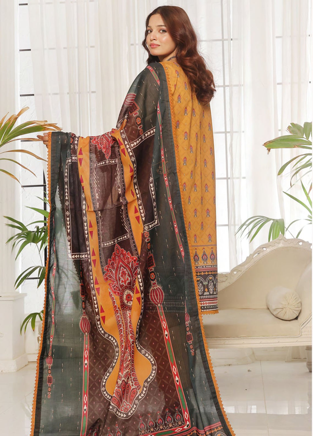 Urbane By Saphron Pret Printed Lawn 3 Piece Suit D-09