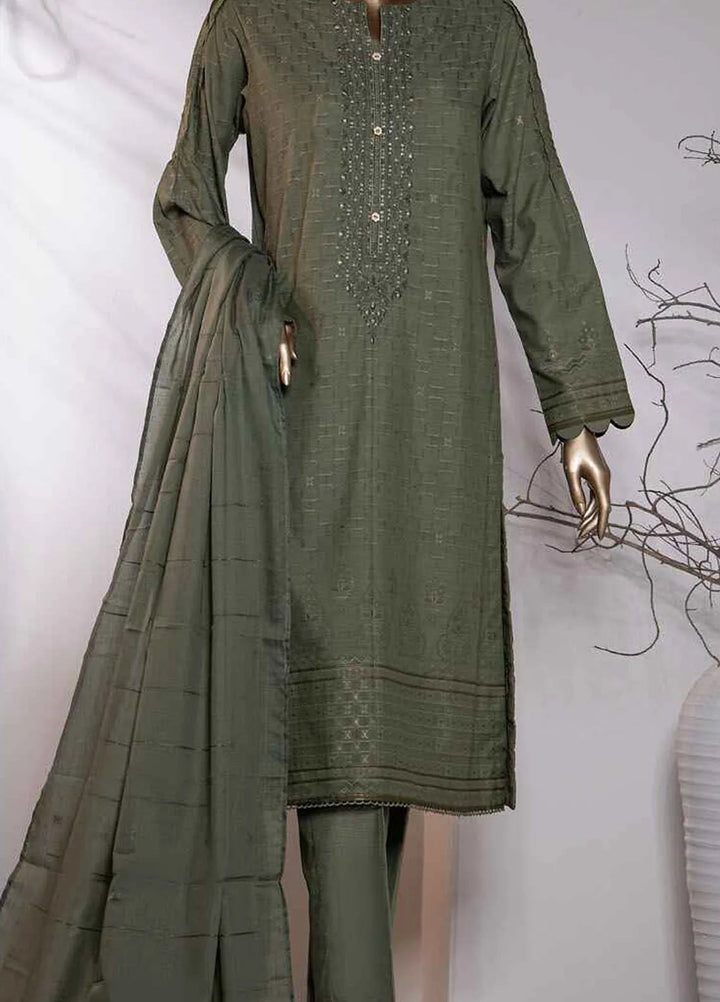 Valencia by Hz Textiles Printed Jacquard Suits Unstitched 3 Piece HZ24VW VJ-14 - Winter Collection