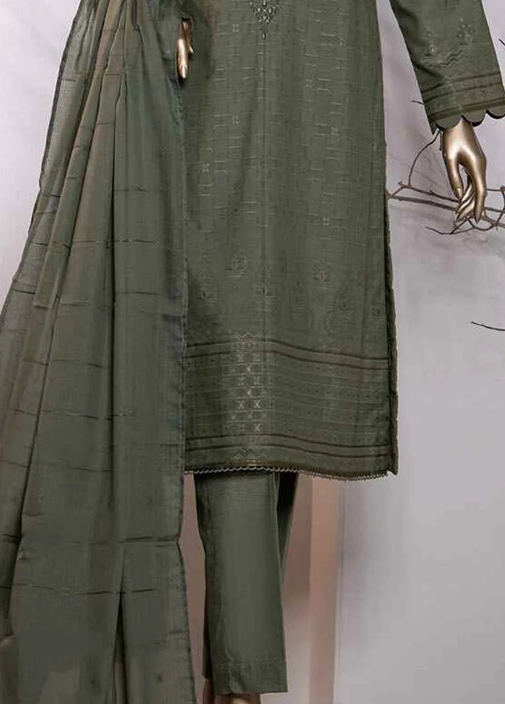 Valencia by Hz Textiles Printed Jacquard Suits Unstitched 3 Piece HZ24VW VJ-14 - Winter Collection