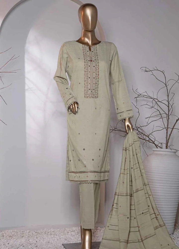 Valencia by Hz Textiles Printed Jacquard Suits Unstitched 3 Piece HZ24VW VJ-15 - Winter Collection