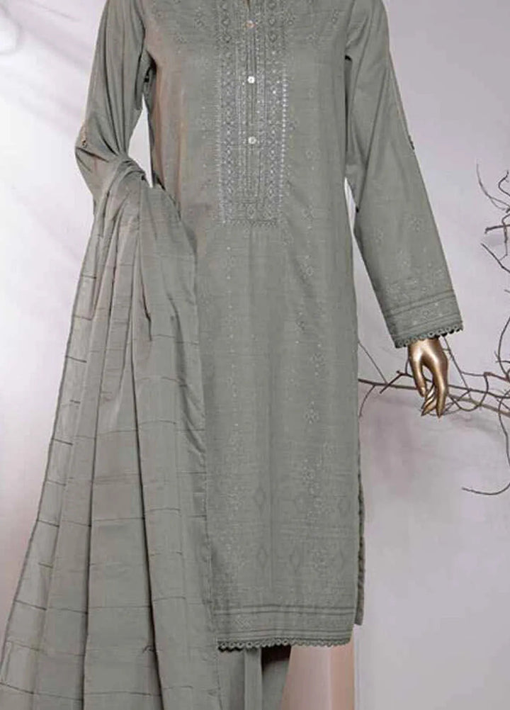 Valencia by Hz Textiles Printed Jacquard Suits Unstitched 3 Piece HZ24VW VJ-17 - Winter Collection