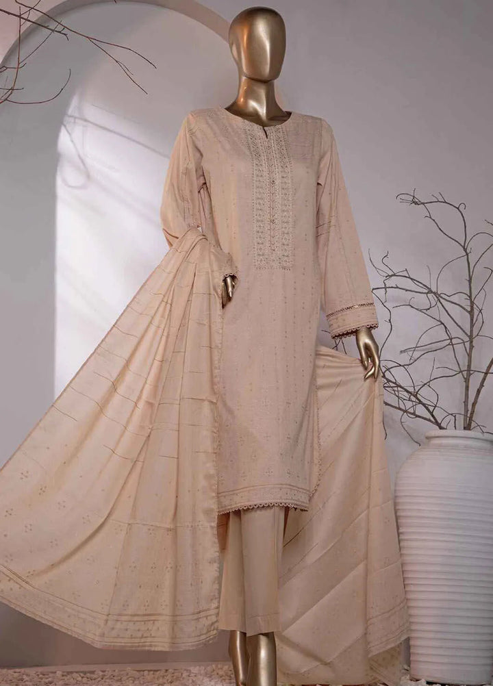 Valencia by Hz Textiles Printed Jacquard Suits Unstitched 3 Piece HZ24VW VJ-18 - Winter Collection