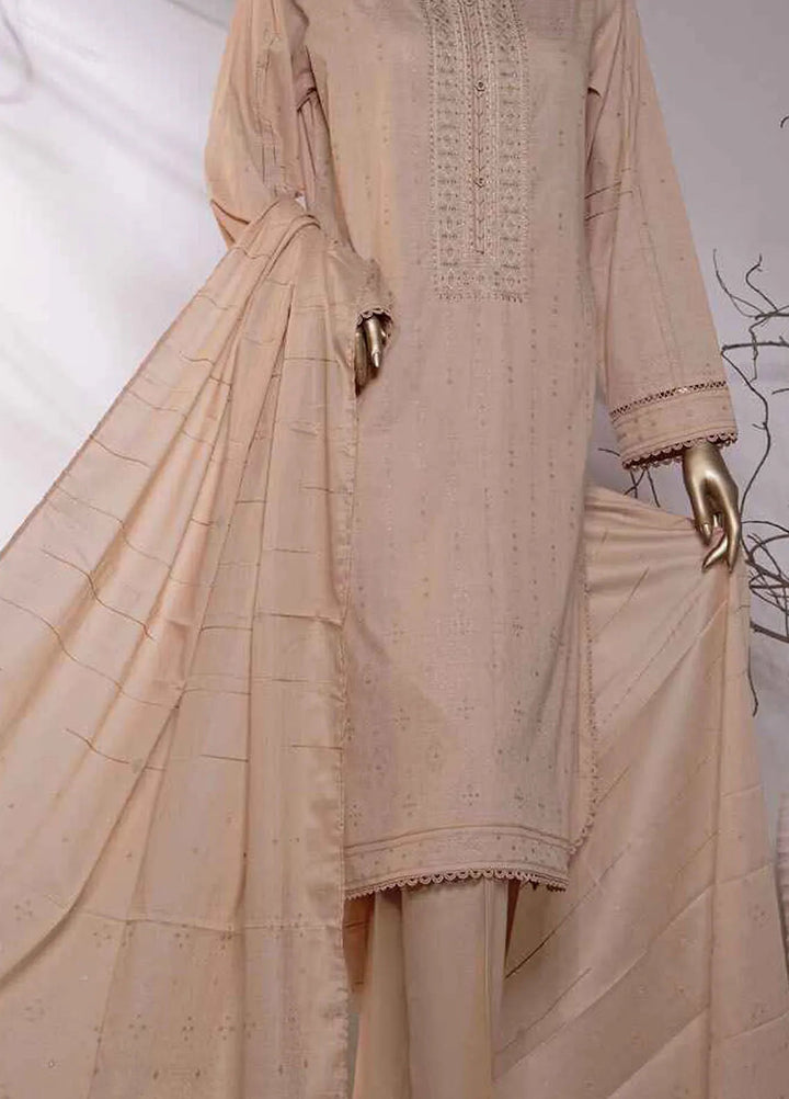 Valencia by Hz Textiles Printed Jacquard Suits Unstitched 3 Piece HZ24VW VJ-18 - Winter Collection