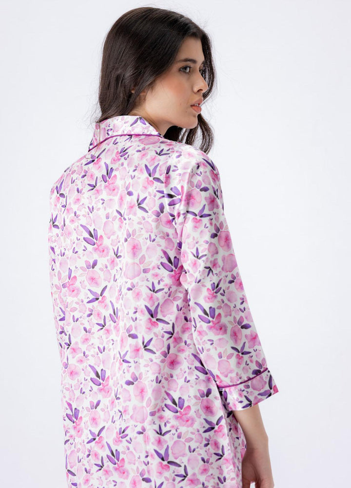 Valerie Pret Printed Satin Night Wear Pajama Set VDPJ1022-13