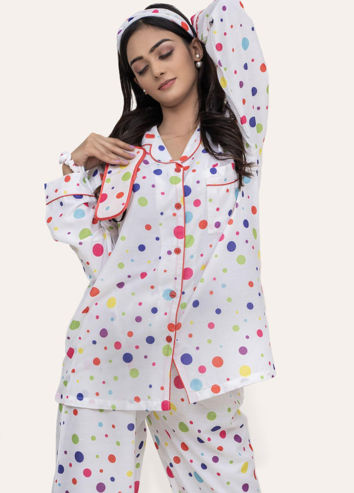 Valerie Pajama Set Printed  5 Piece ARJ-PCTN05