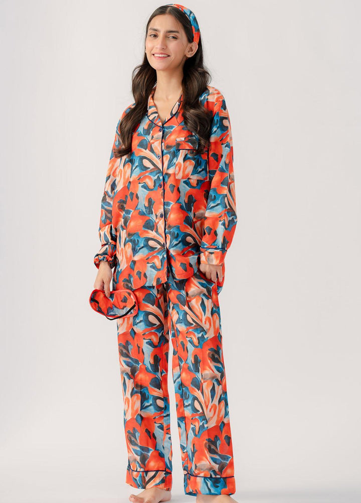 Valerie Pajama Set Printed Lawn 2 Piece Suit VL-PJ-LWN-007