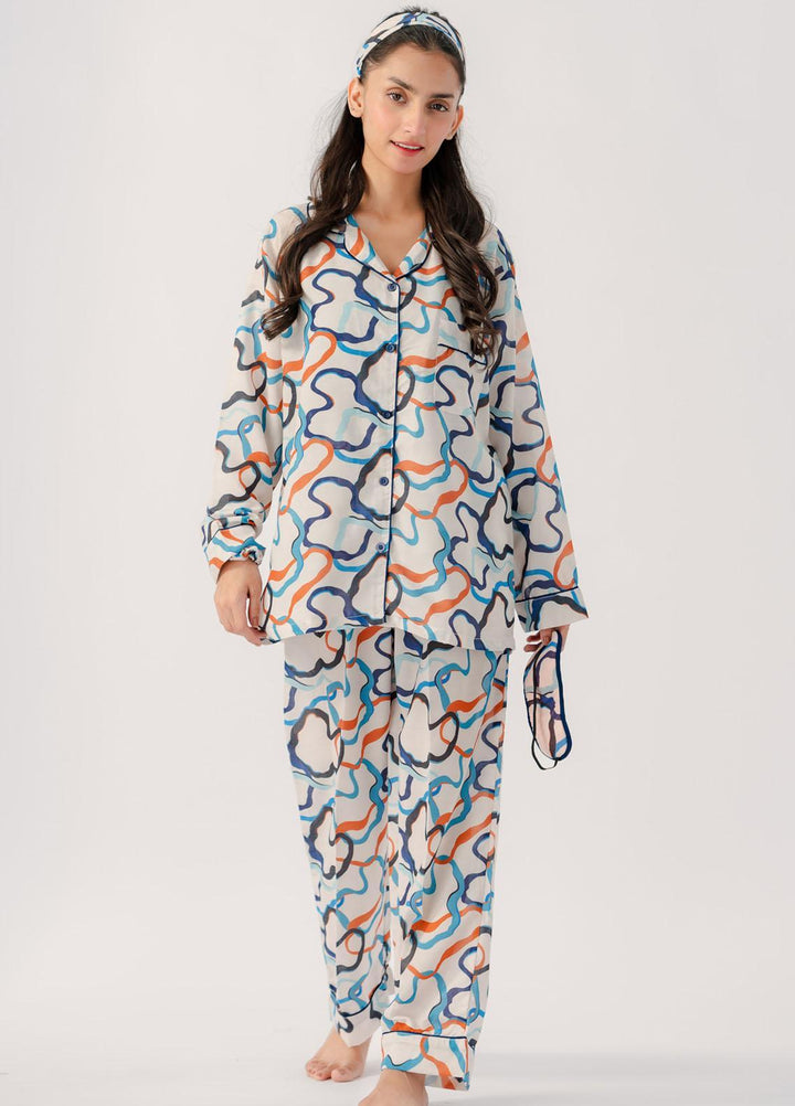 Valerie Pajama Set Printed Lawn 2 Piece Suit VL-PJ-LWN-012