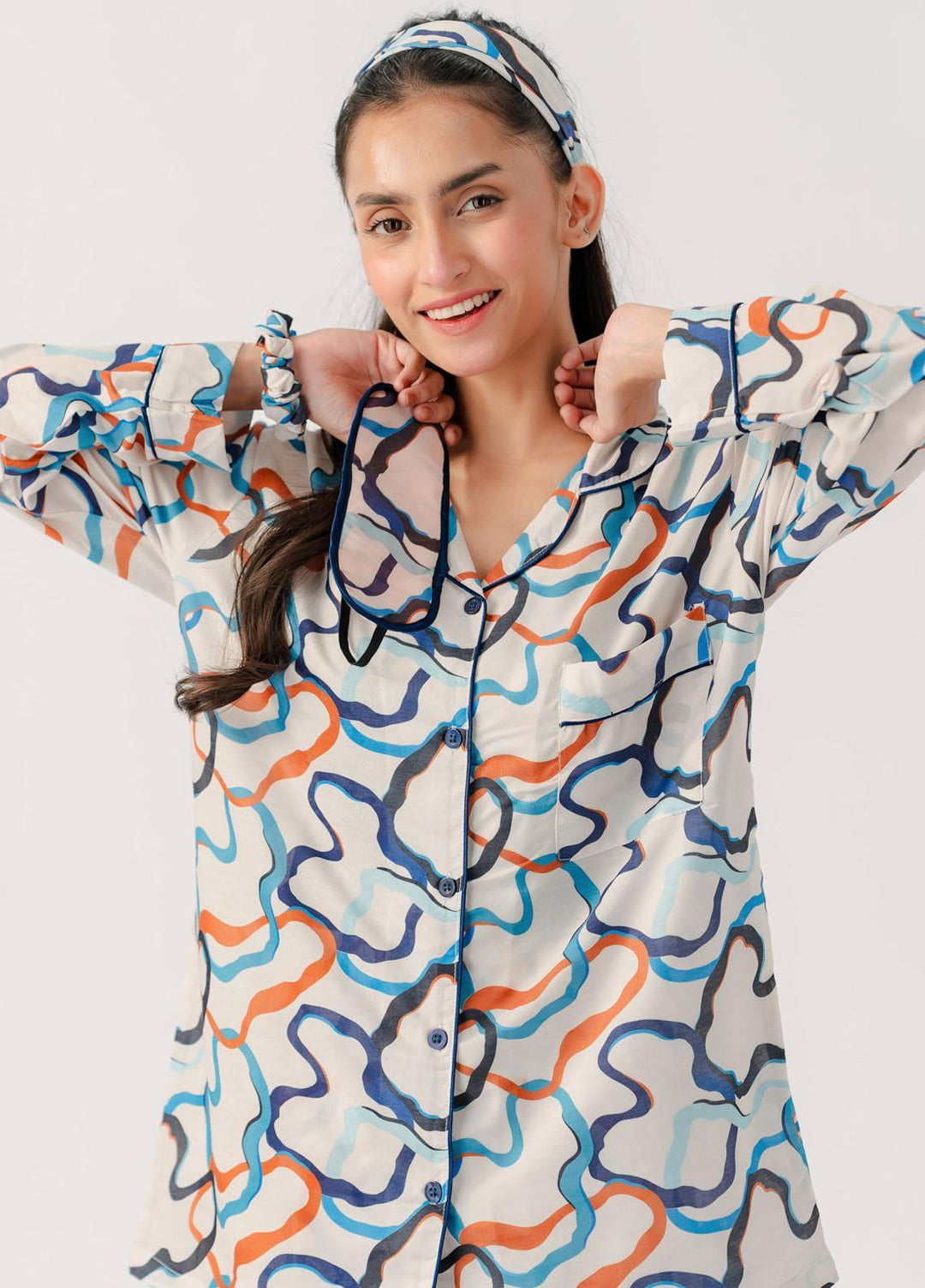 Valerie Pajama Set Printed Lawn 2 Piece Suit VL-PJ-LWN-012