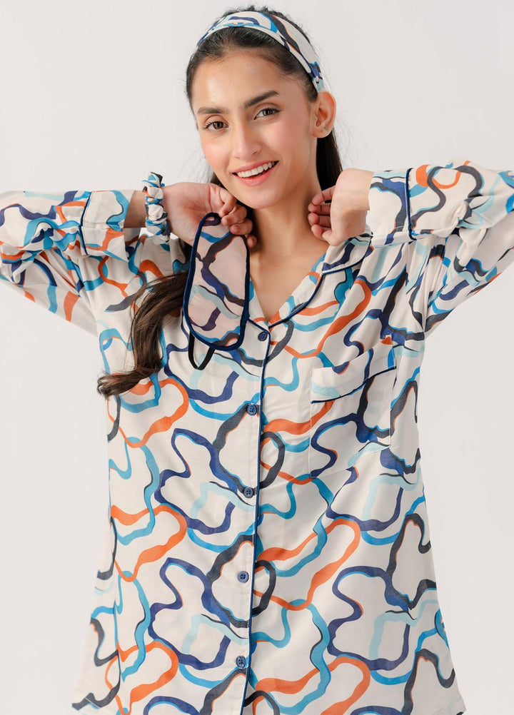 Valerie Pajama Set Printed Lawn 2 Piece Suit VL-PJ-LWN-012