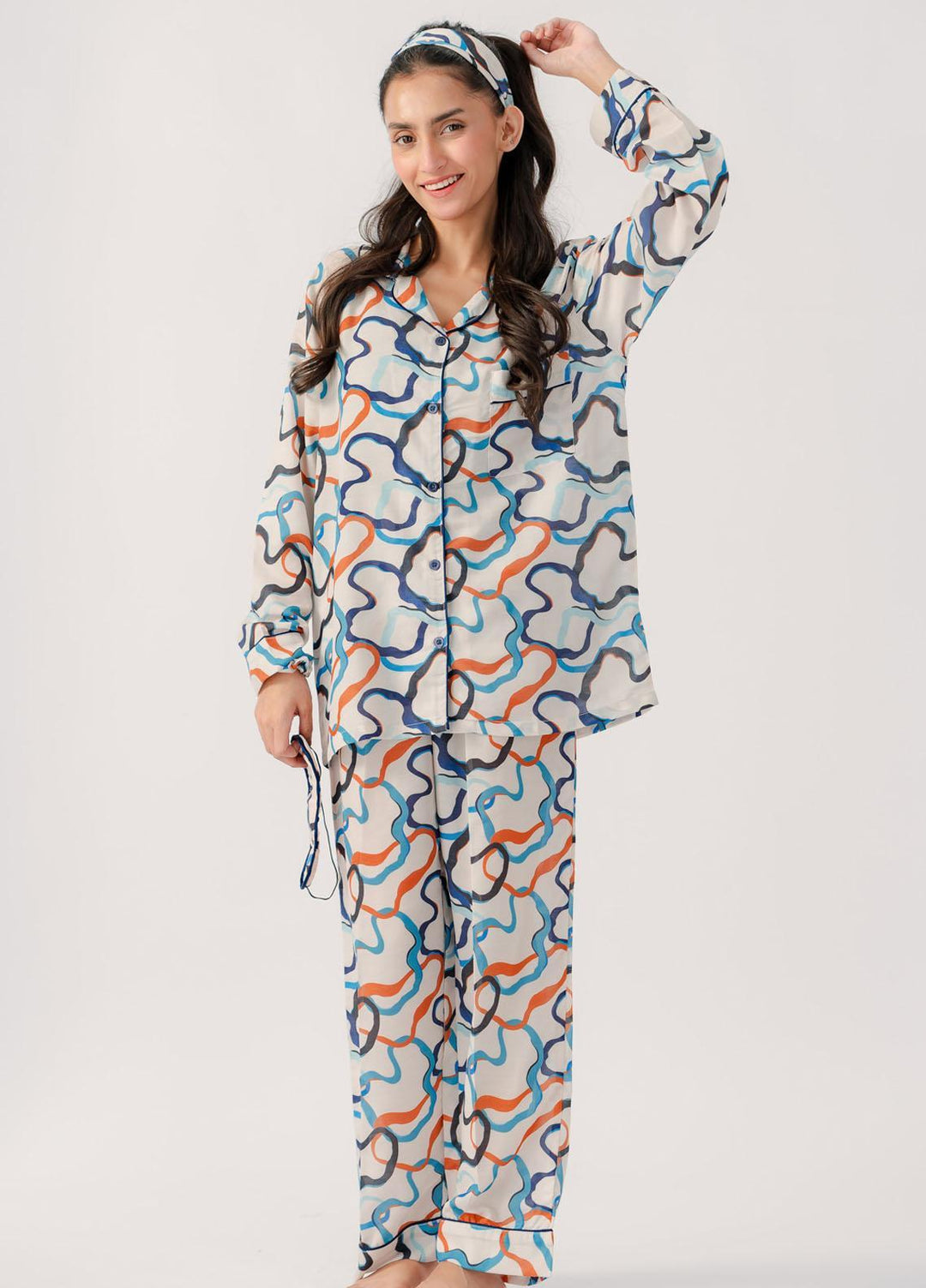 Valerie Pajama Set Printed Lawn 2 Piece Suit VL-PJ-LWN-012