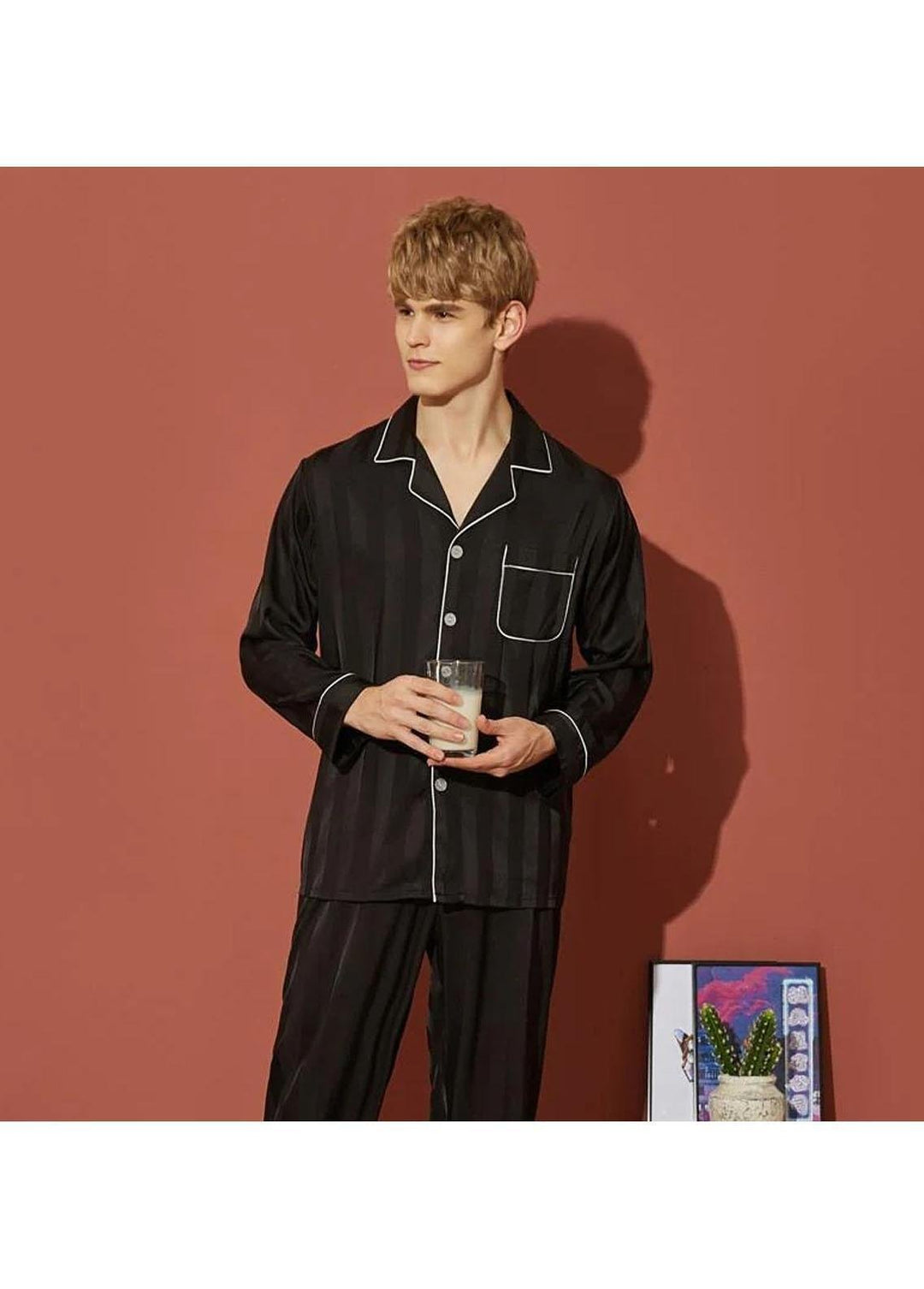 Valerie Pret  Polyester Couple Set ARJ-COUP-02-BLK