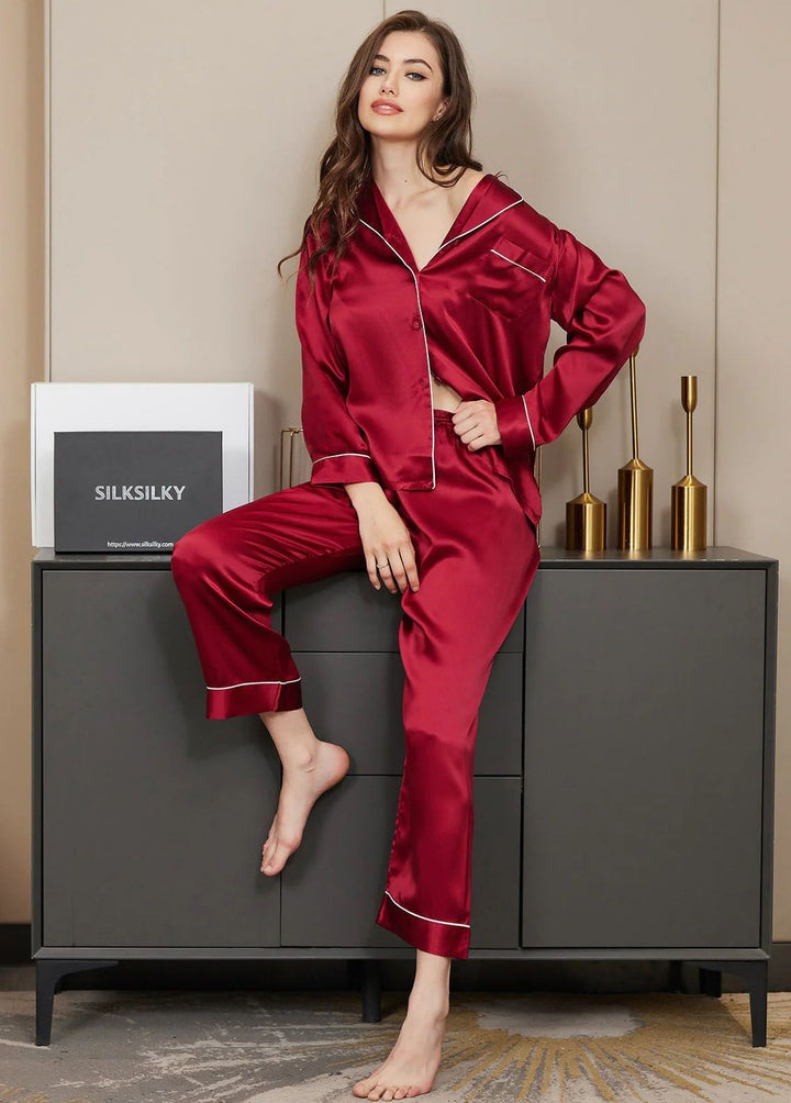 Valerie Pret Polyster Pajama Set ARJ-PJ27-BDG