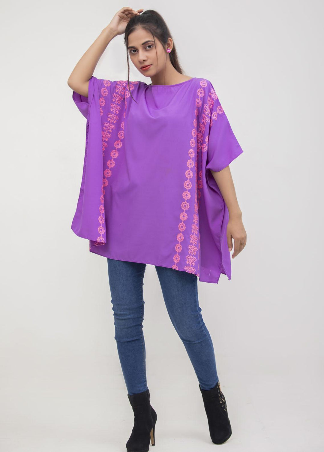 Valerie Pret Embroidered  Poncho VL-PNC-01
