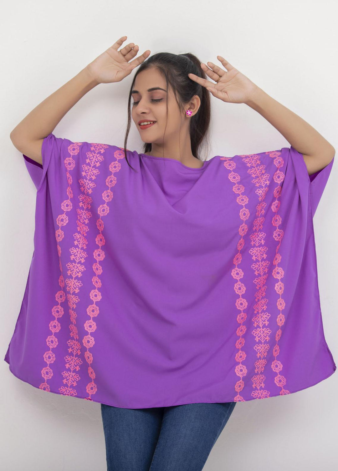 Valerie Pret Embroidered  Poncho VL-PNC-01