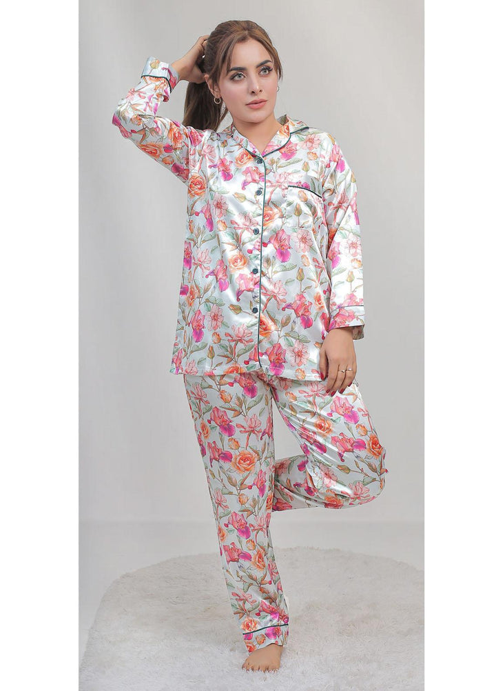 Valerie Night Wear Printed Satin Pajama Set VL-CLASSIC-04