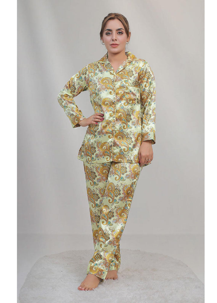 Valerie Night Wear Printed Satin Pajama Set VL-CLASSIC-13