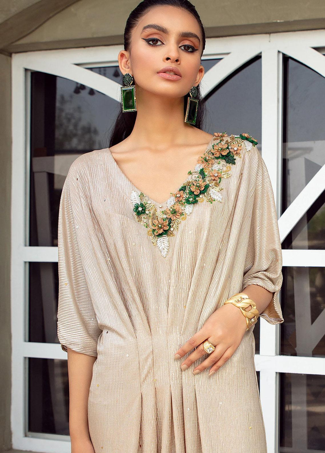 Vanya Party Wear Moonlight Stitched Kaftan FJ-03