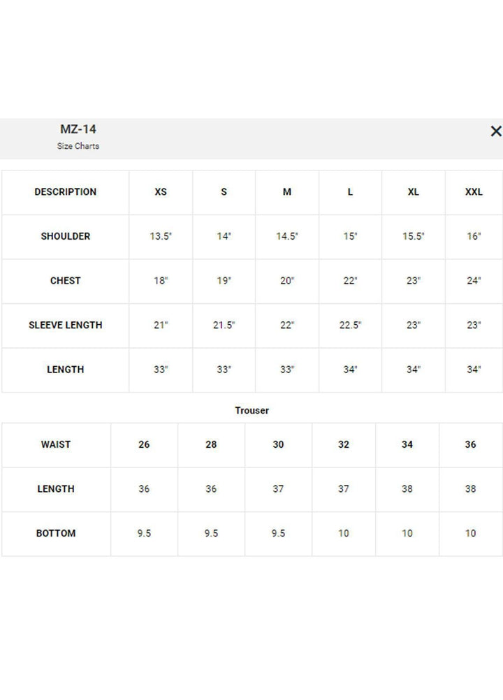 Vanya Formal Wear Organza Pret 2 Piece Suit MZ-14