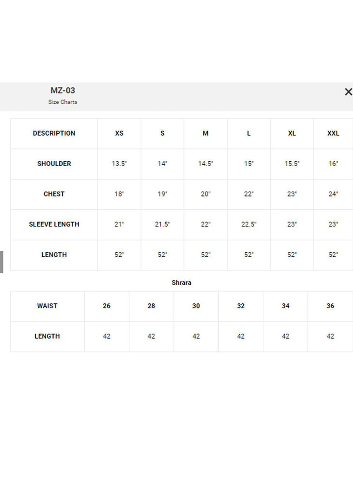 Vanya Formal Wear Organza Pret 4 Piece MZ-03