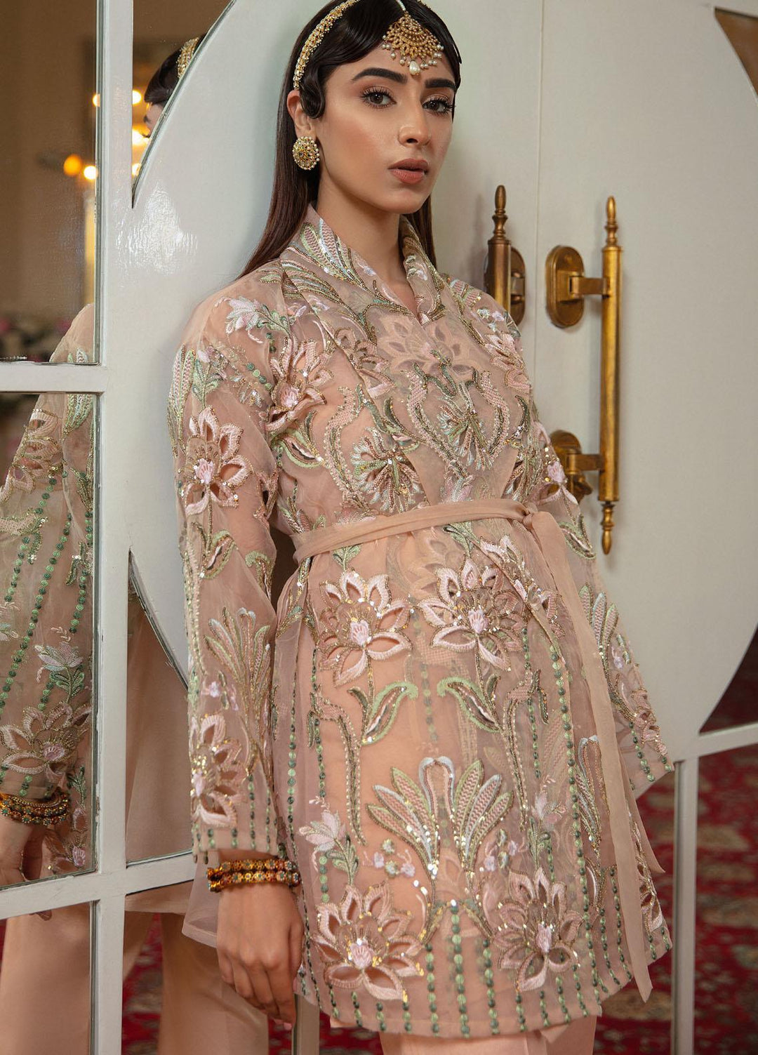 Vanya Formal Wear Organza Pret 2 Piece Suit MZ-14