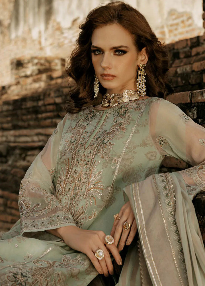 Vasal by Charizma Embroidered Chiffon Suit Unstitched 4 Piece CR25VC VSL25-03 - Luxury Collection