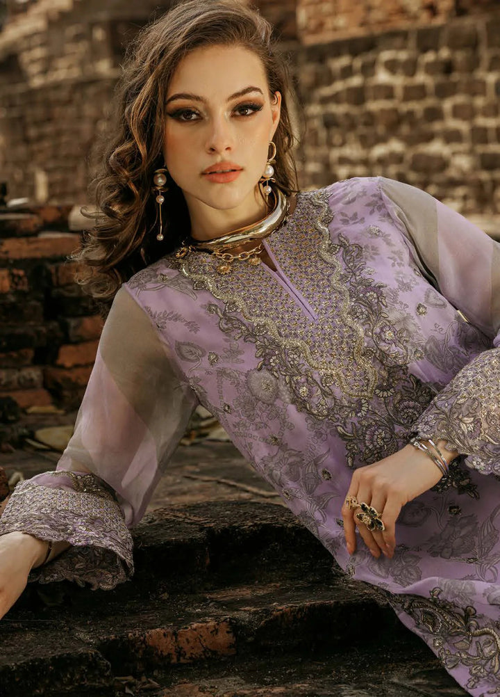 Vasal by Charizma Embroidered Chiffon Suit Unstitched 4 Piece CR25VC VSL25-04 - Luxury Collection