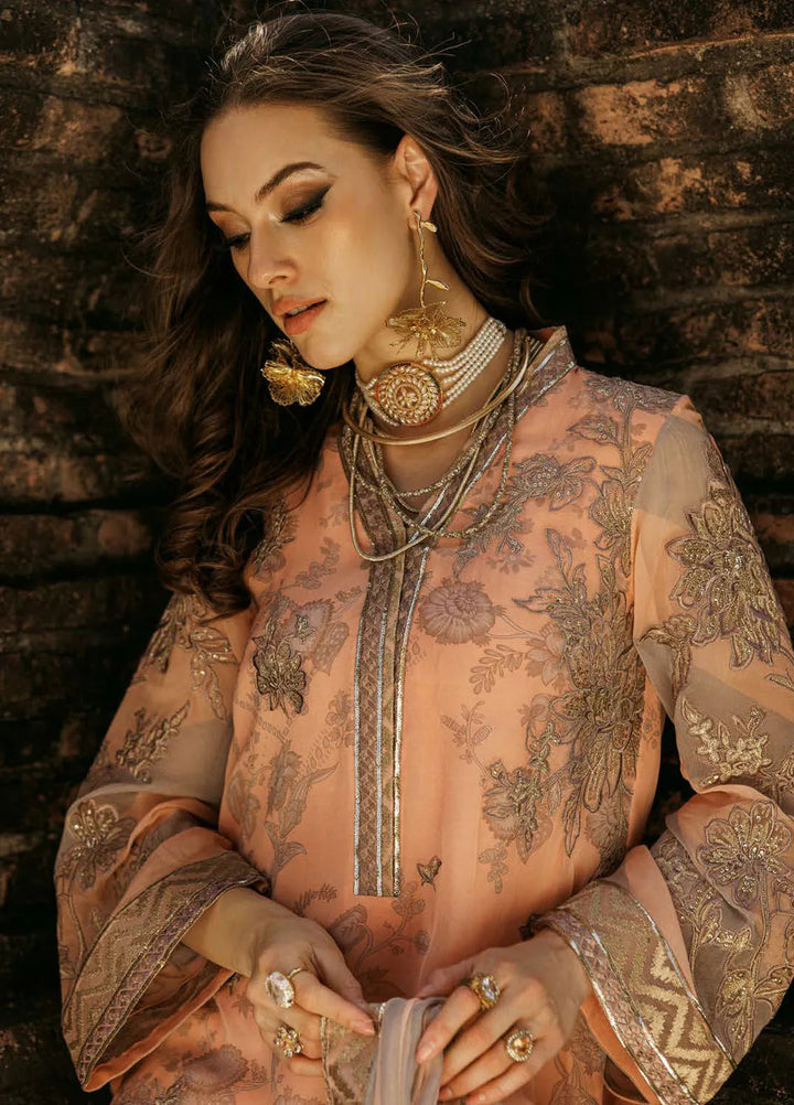 Vasal by Charizma Embroidered Chiffon Suit Unstitched 4 Piece CR25VC VSL25-05 - Luxury Collection