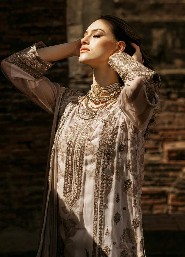 Vasal by Charizma Embroidered Chiffon Suit Unstitched 4 Piece CR25VC VSL25-06 - Luxury Collection