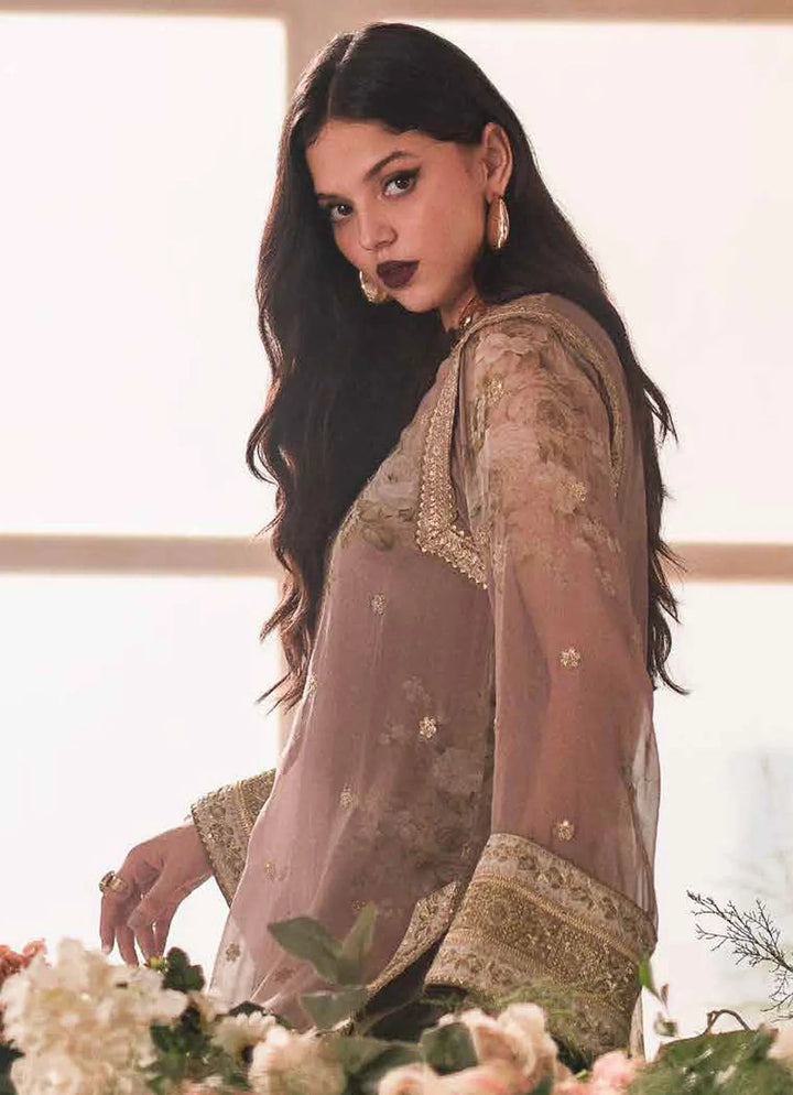 Vasal by Charizma Embroidered Chiffon Suit Unstitched 4 Piece CRZ24V VSL 5-02 - Luxury Chiffon