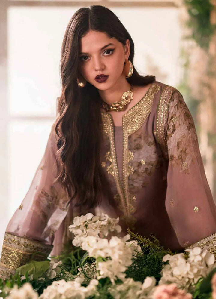 Vasal by Charizma Embroidered Chiffon Suit Unstitched 4 Piece CRZ24V VSL 5-02 - Luxury Chiffon