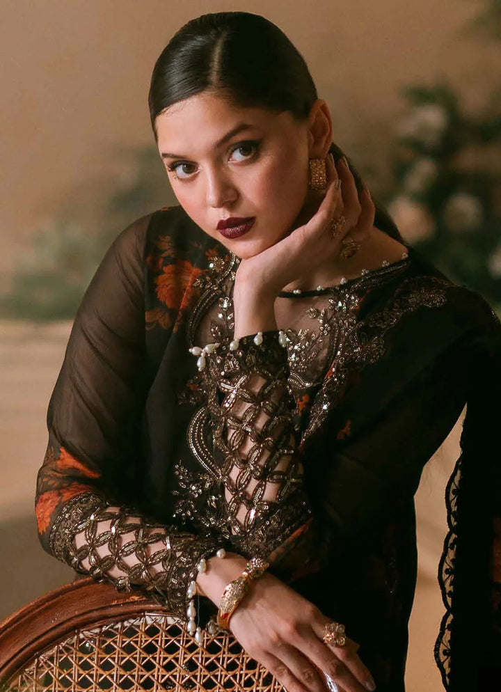 Vasal by Charizma Embroidered Chiffon Suit Unstitched 4 Piece CRZ24V VSL 5-04 - Luxury Chiffon