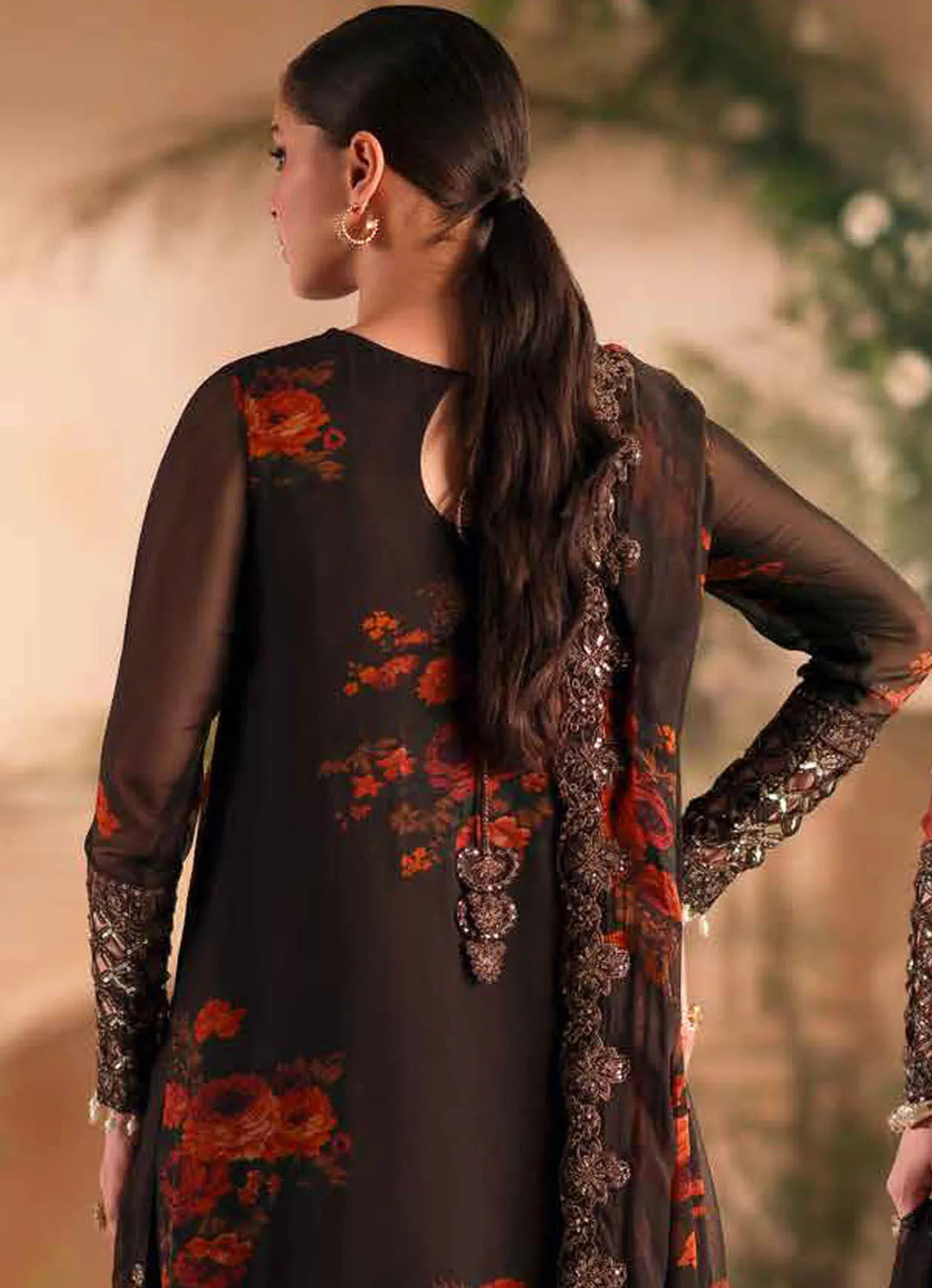 Vasal by Charizma Embroidered Chiffon Suit Unstitched 4 Piece CRZ24V VSL 5-04 - Luxury Chiffon