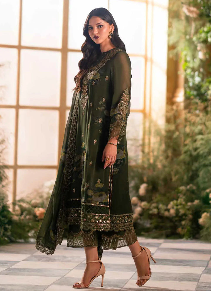 Vasal by Charizma Embroidered Chiffon Suit Unstitched 4 Piece CRZ24V VSL 5-06 - Luxury Chiffon