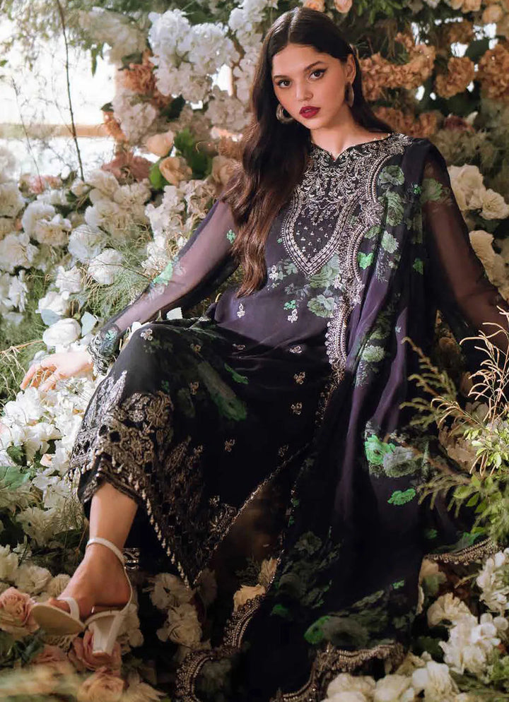 Vasal by Charizma Embroidered Chiffon Suit Unstitched 4 Piece CRZ24V VSL 5-07 - Luxury Chiffon