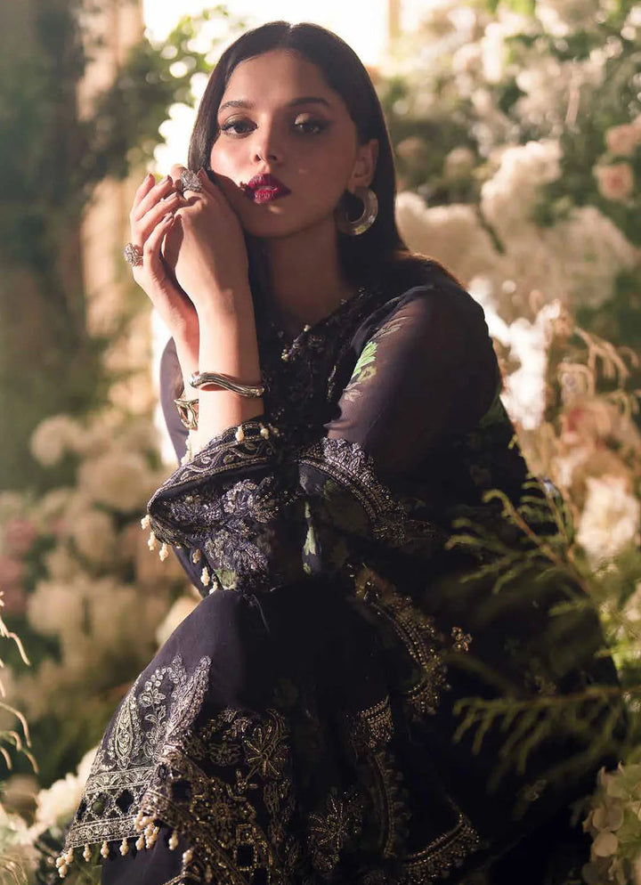 Vasal by Charizma Embroidered Chiffon Suit Unstitched 4 Piece CRZ24V VSL 5-07 - Luxury Chiffon