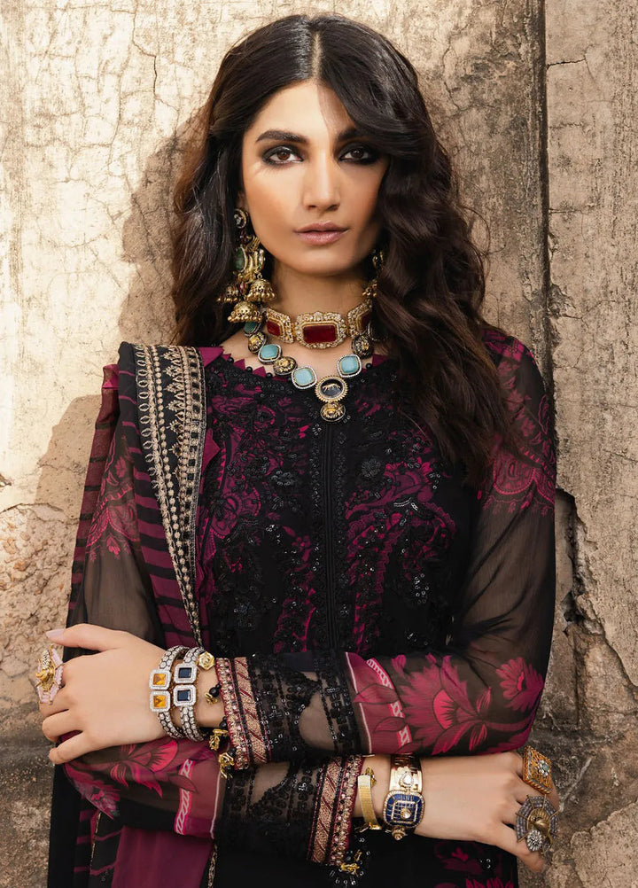 Vasal by Charizma Embroidered Chiffon Suit Unstitched 4 Piece CRZ24V2 VSL5-10 - Formal Collection